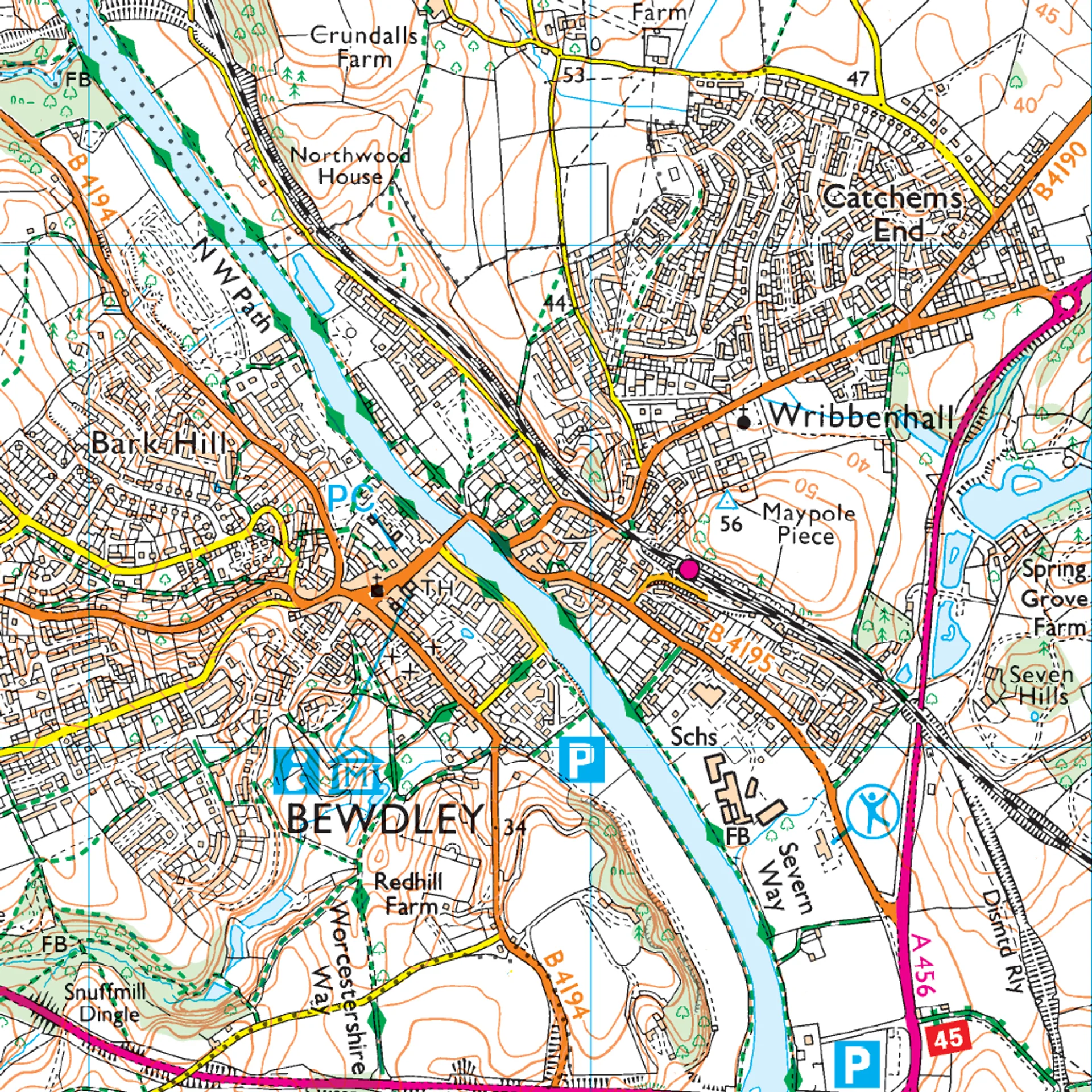 Ordnance Survey Explorer 218 Map Wyre Forest & Kidderminster - Image 3