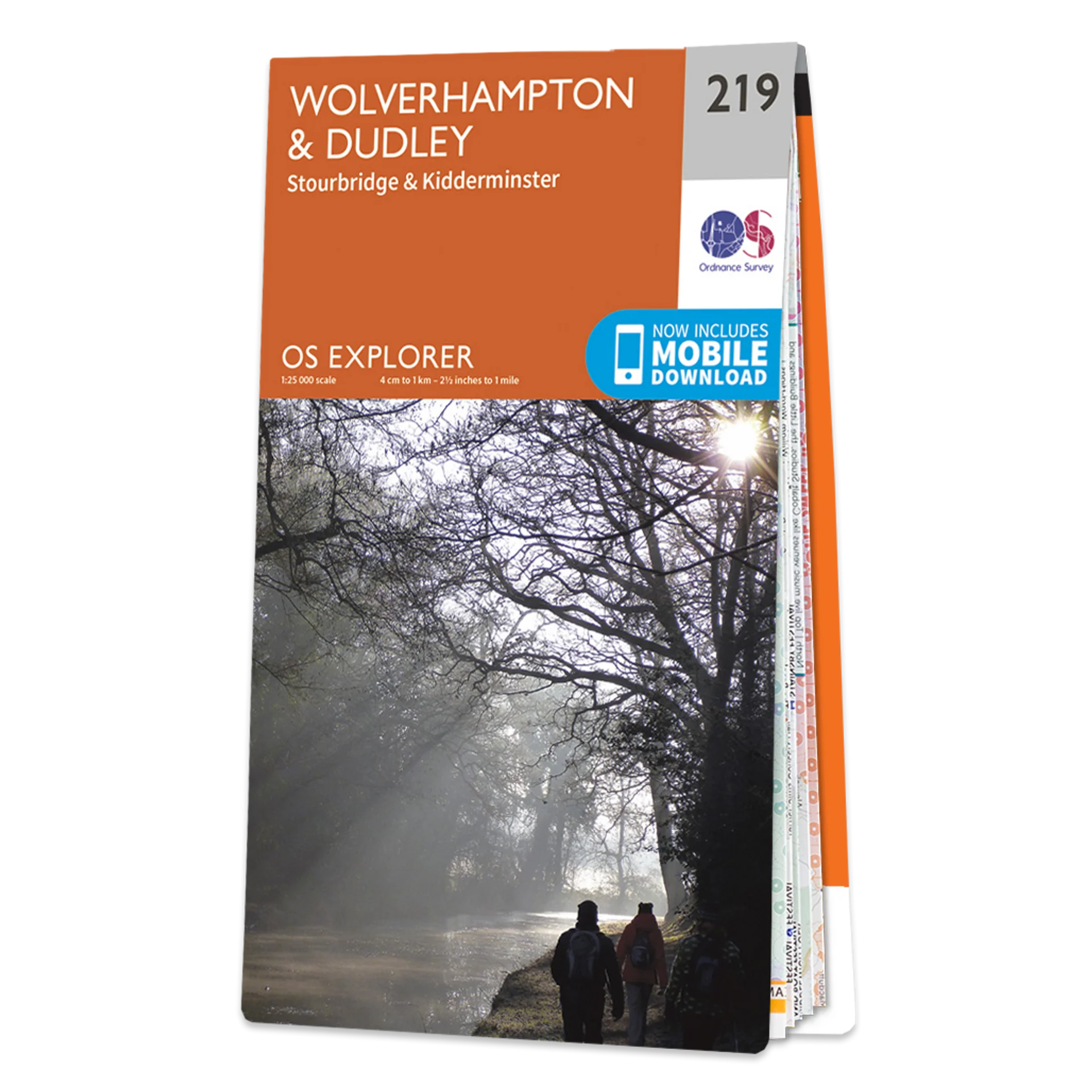Ordnance Survey Explorer 219 Map Wolverhampton & Dudley