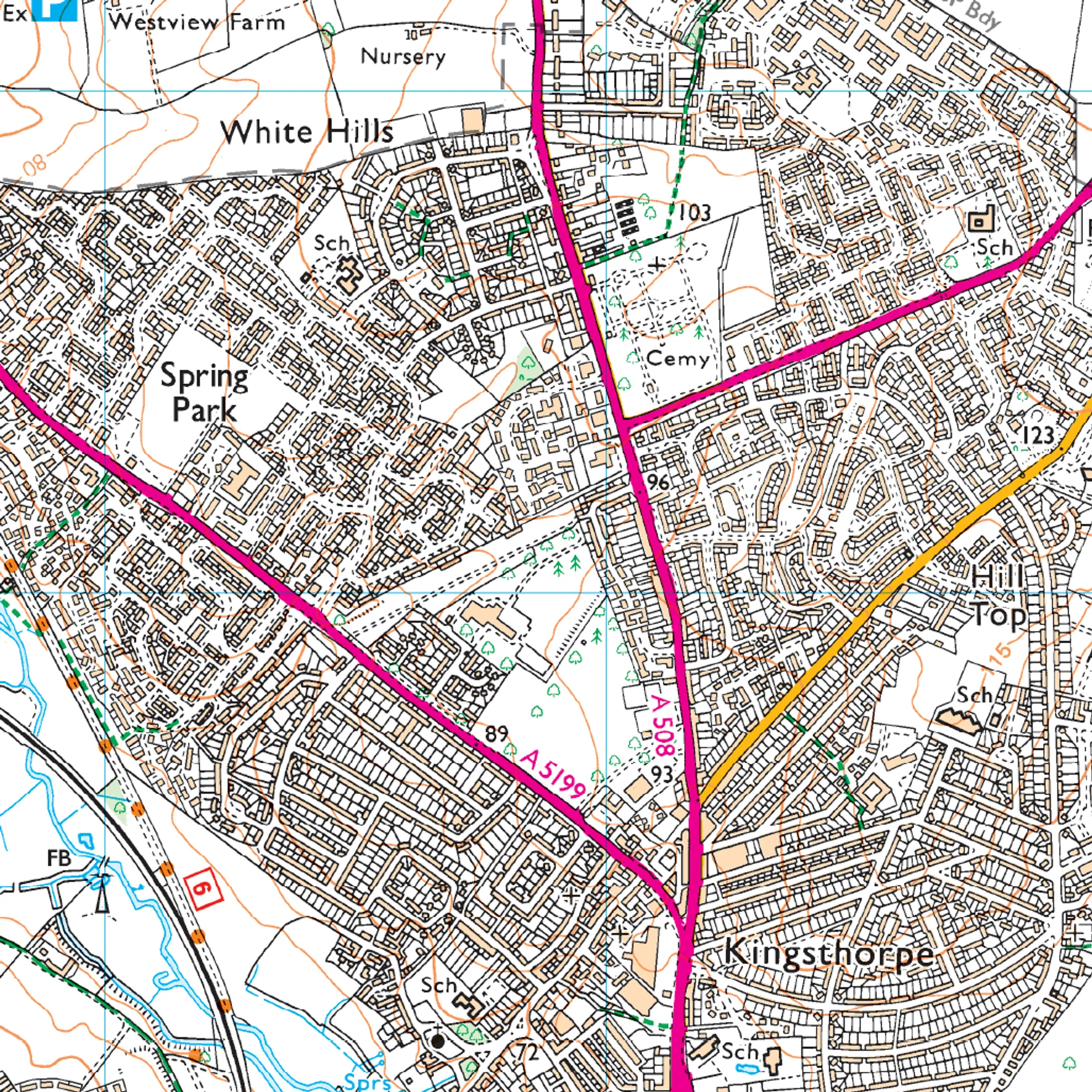 Ordnance Survey Explorer 223 Map Northampton & Market Harborough - Image 3