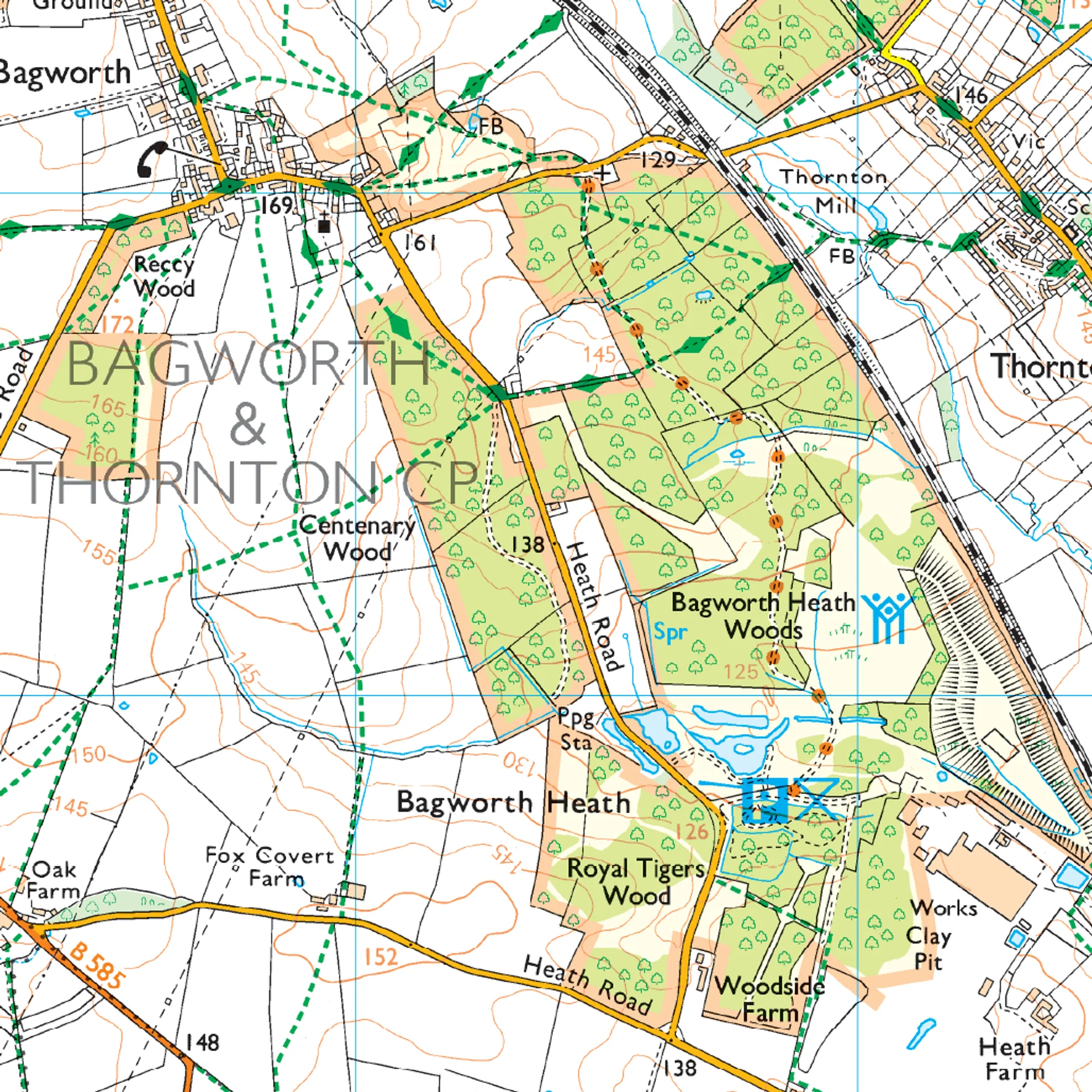 Ordnance Survey Explorer 233 Map Leicester & Hinckley - Image 3