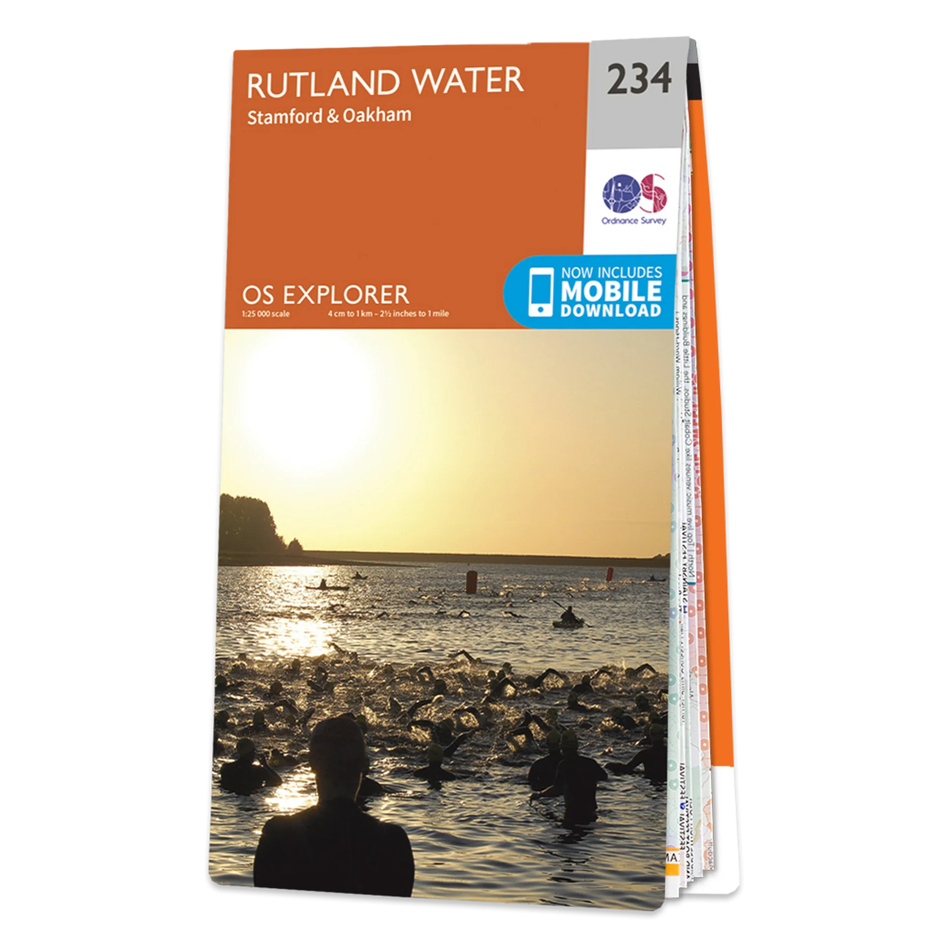 Ordnance Survey Explorer 234 Map Rutland Water