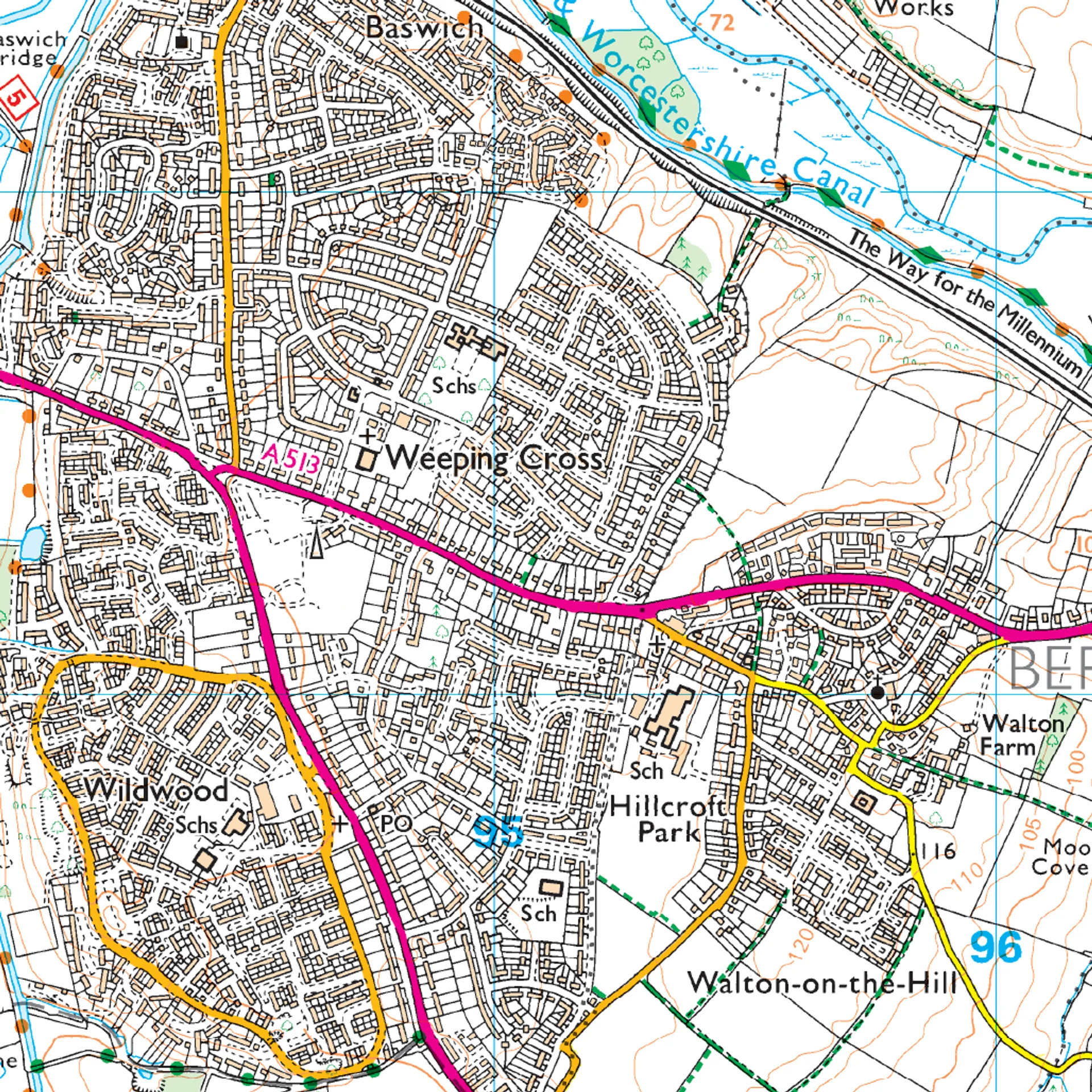 Ordnance Survey Explorer 244 Map Cannock Chase & Chasewater - Image 4