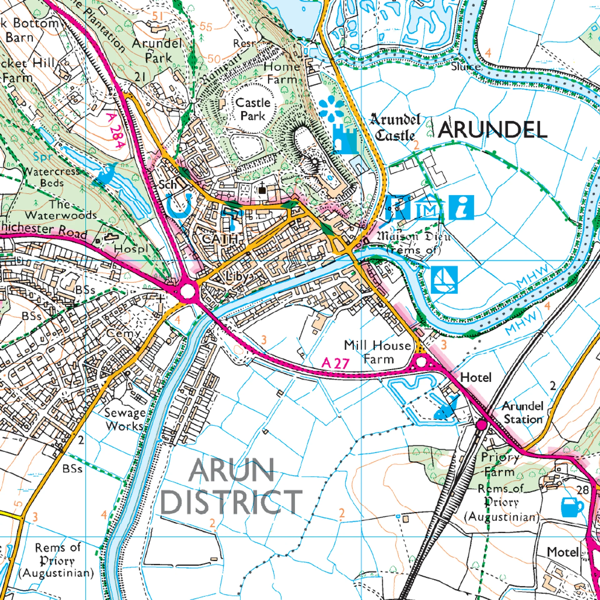 Ordnance Survey Explorer OL10 Map Arundel & Pulborough - Image 4