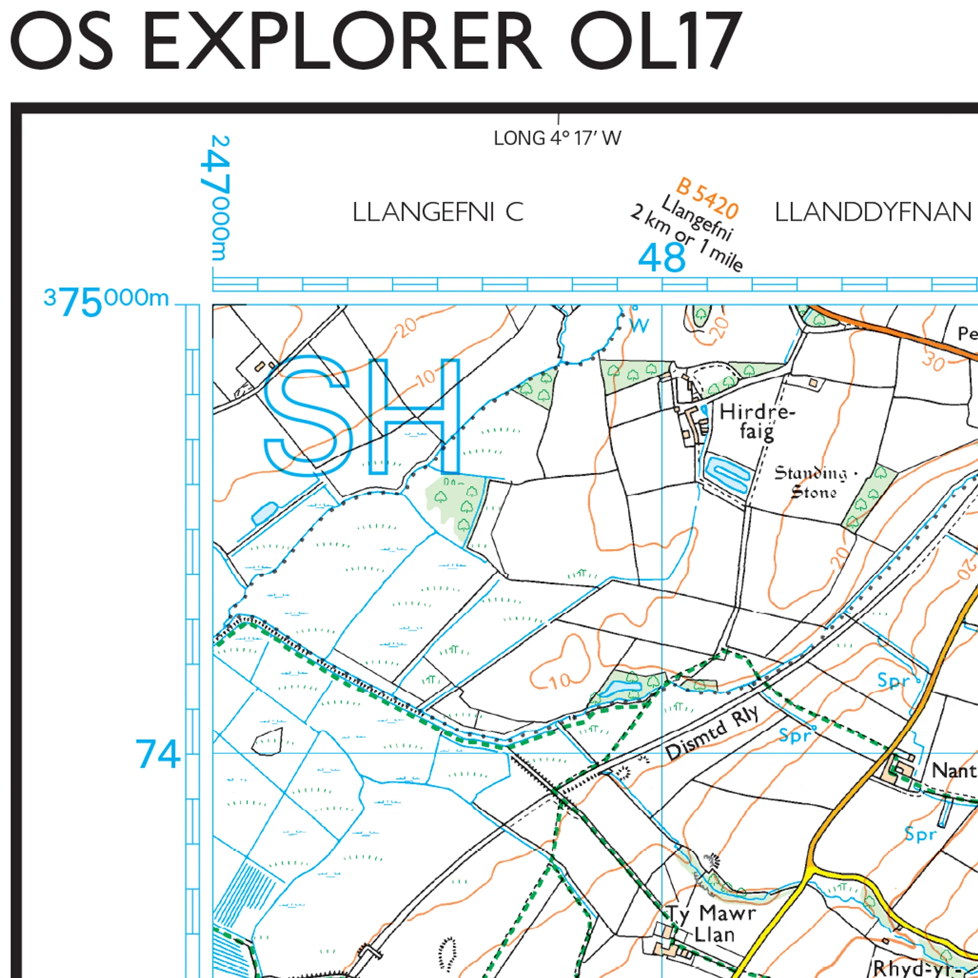 Ordnance Survey Explorer OL17 Map Snowdon & Conwy Valley - Image 5