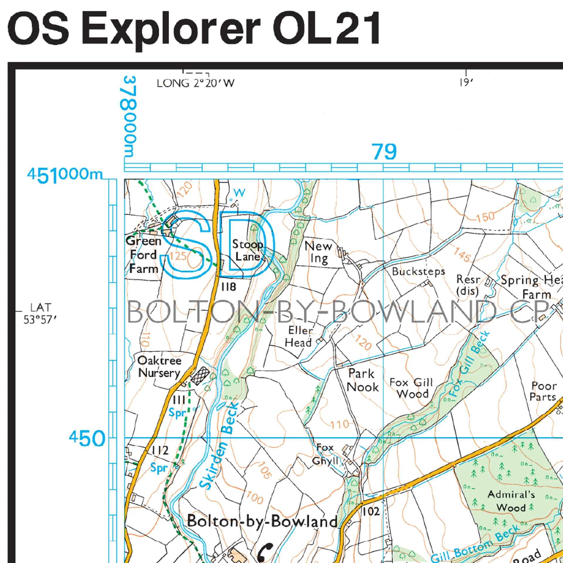 Ordnance Survey Explorer OL21 Map South Pennines - Image 4