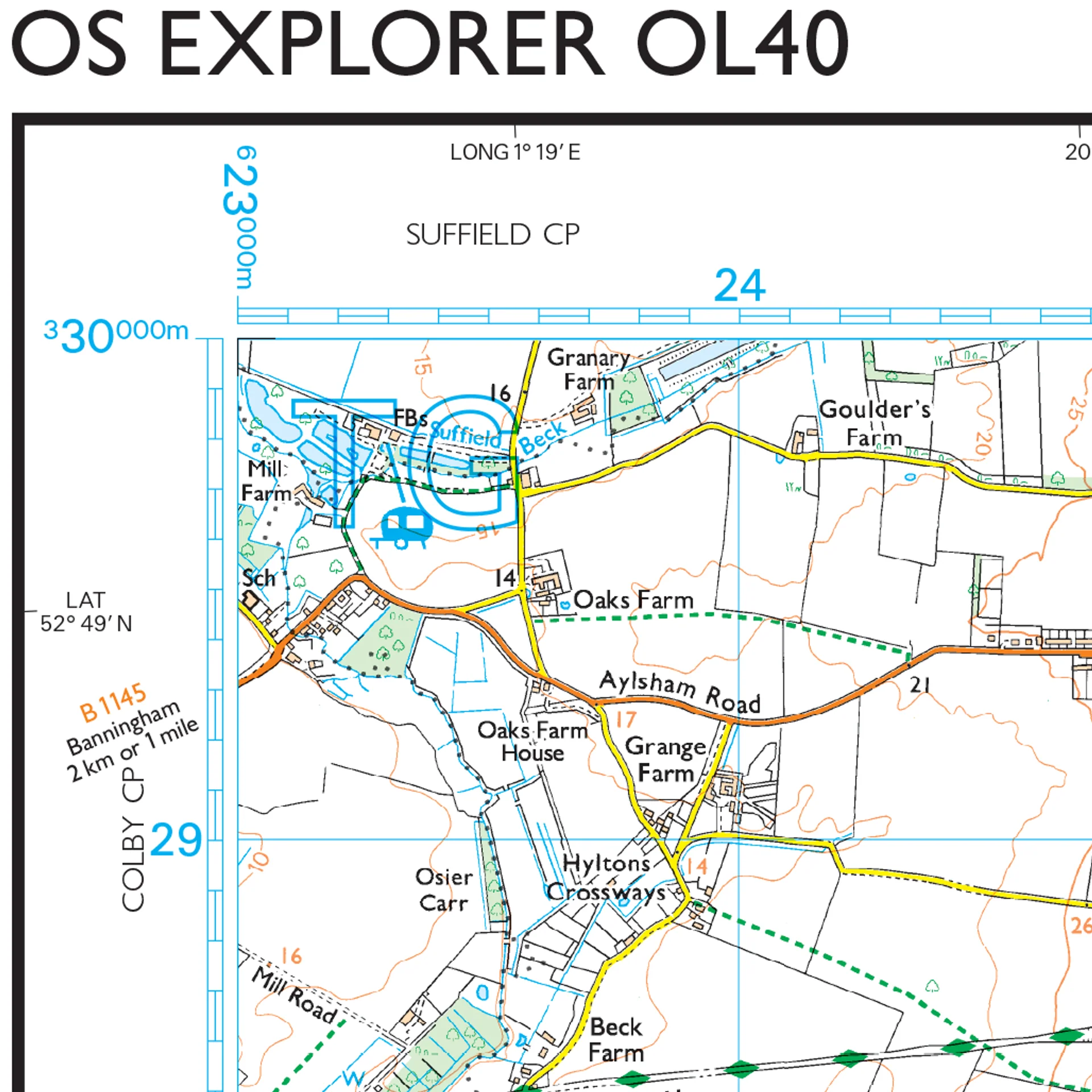 Ordnance Survey Explorer OL40 Map The Broads - Image 4