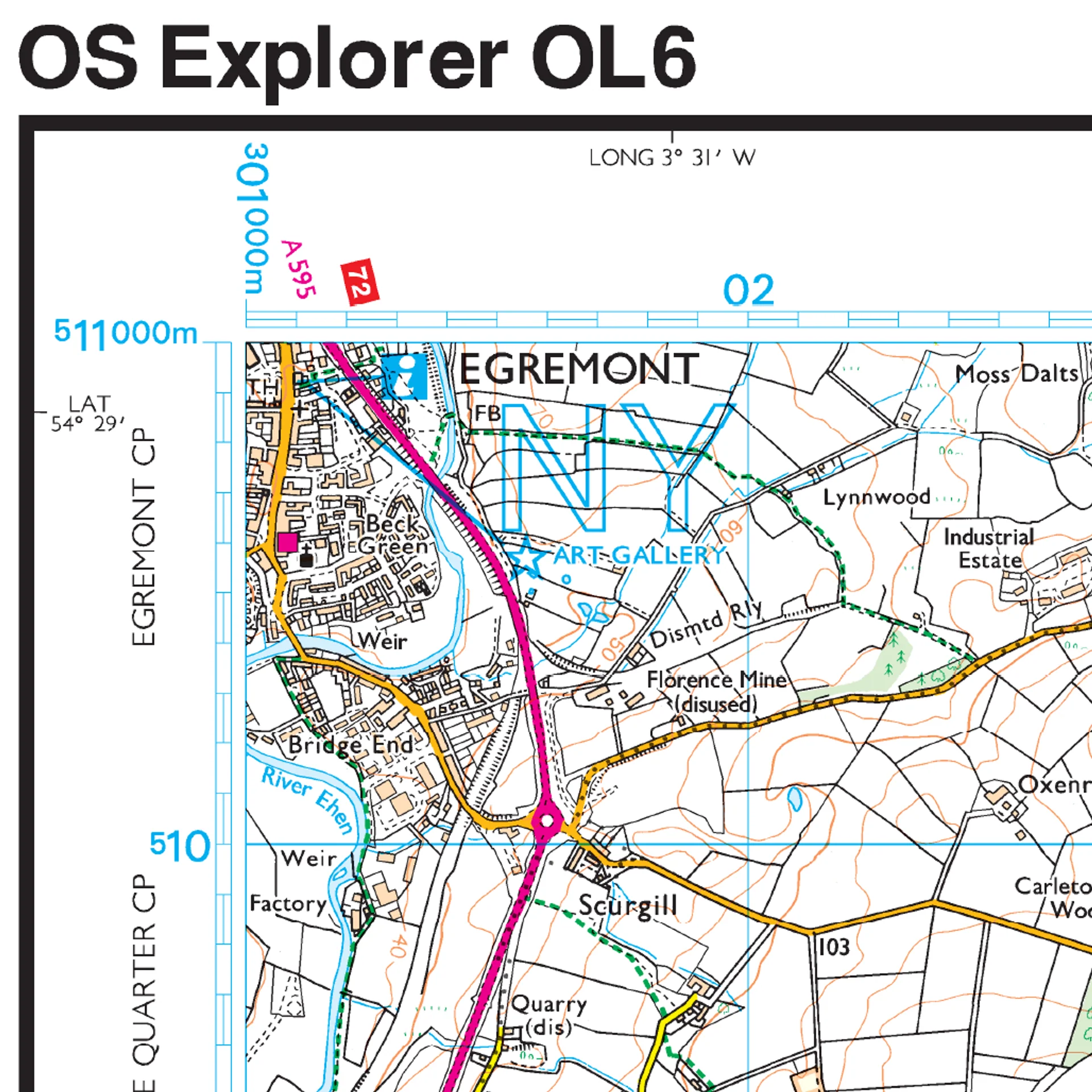 Ordnance Survey Explorer OL6 Map The English Lakes South Western Area - Image 4