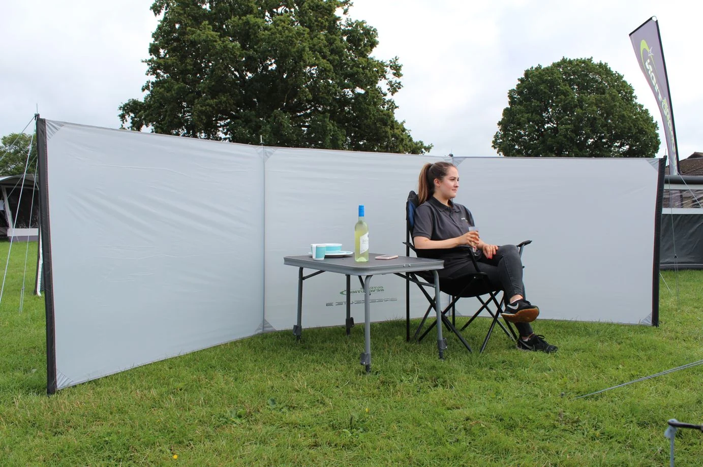 Outdoor Revolution Breeze Lite 3 panel Windbreak 450 x120 cm - Image 2