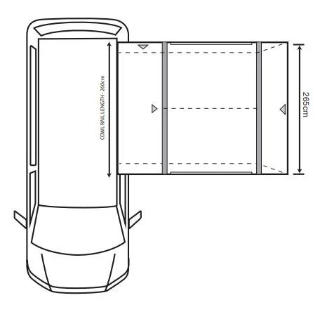Outdoor Revolution Cayman AIR T2 Low Campervan Driveway Awning - Image 5