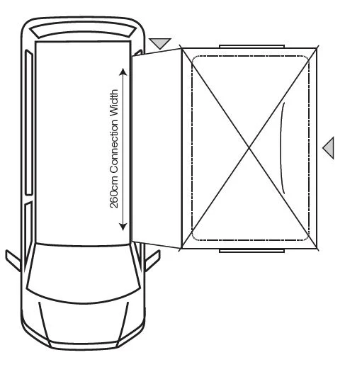 Outdoor Revolution Cayman Cuda F/G Driveway Campervan Awning 180 -240 - Image 9