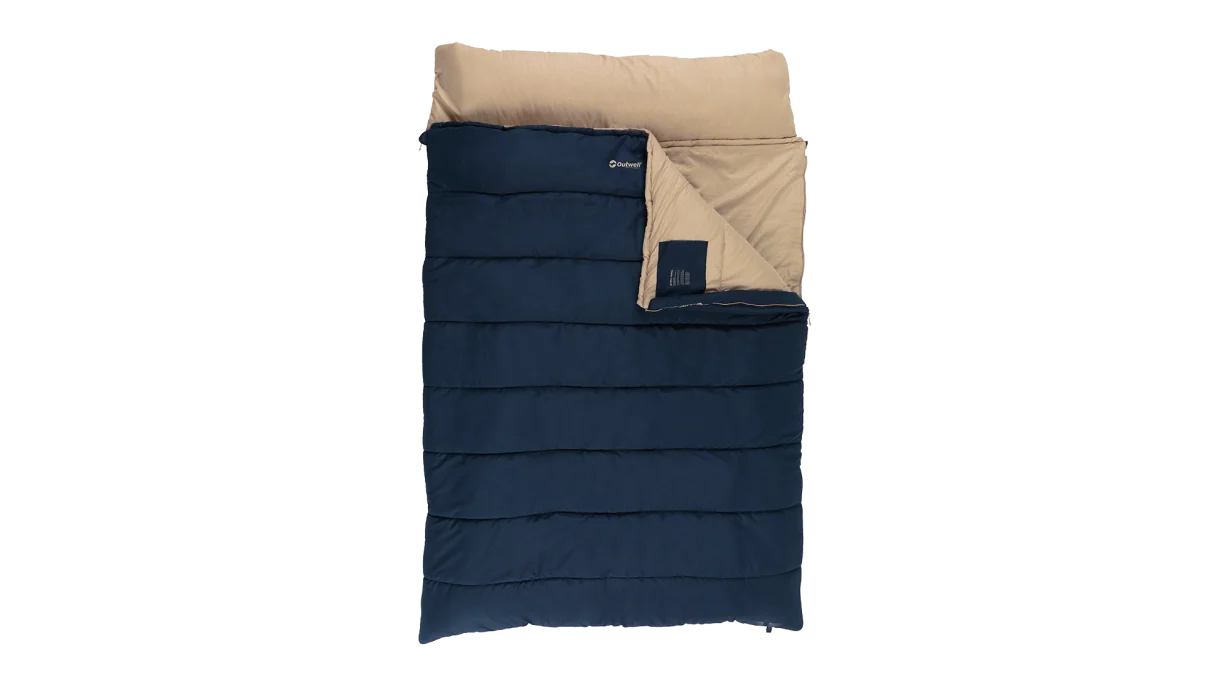 Outwell Contour Lux Double Blue Sleeping Bag - Image 2