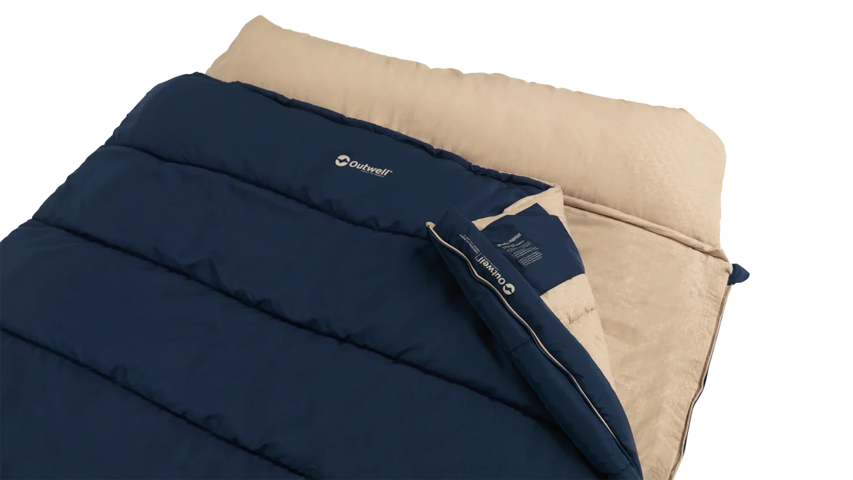 Outwell Contour Lux Double Blue Sleeping Bag - Image 3