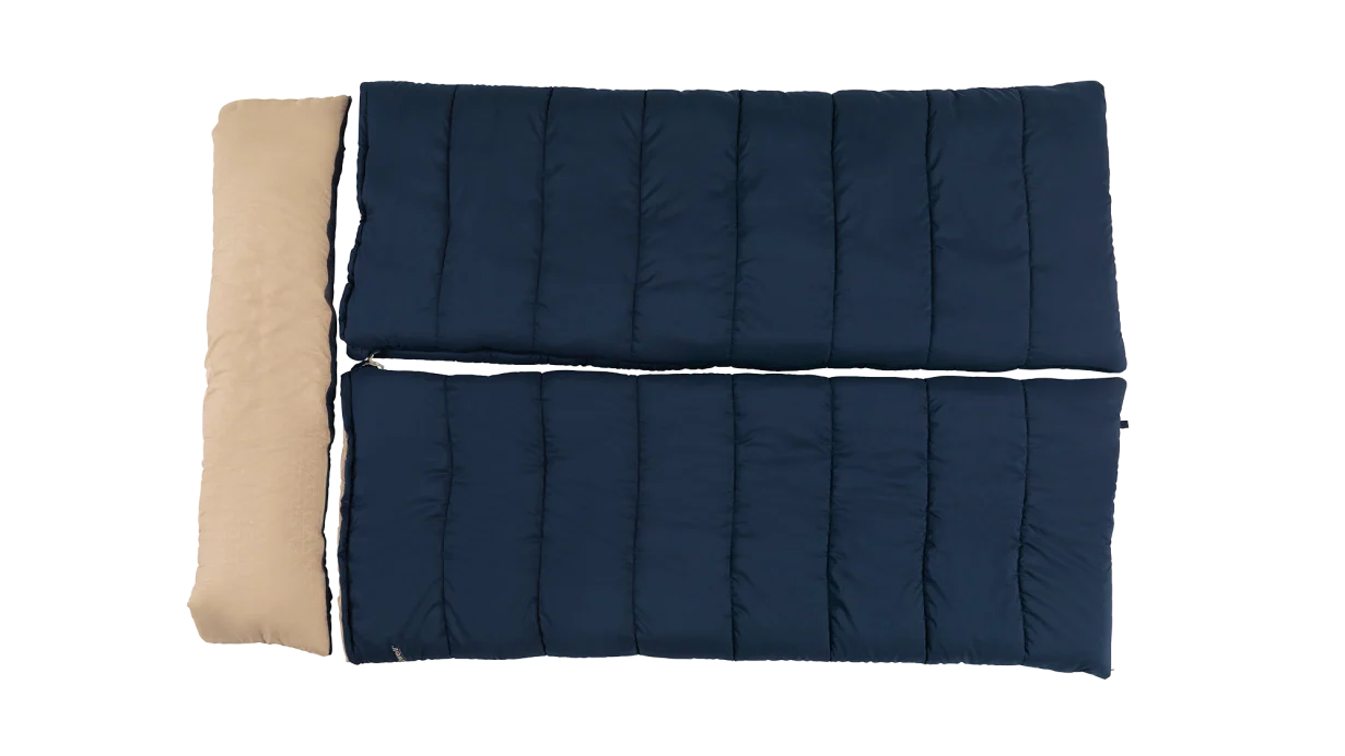 Outwell Contour Lux Double Blue Sleeping Bag - Image 6