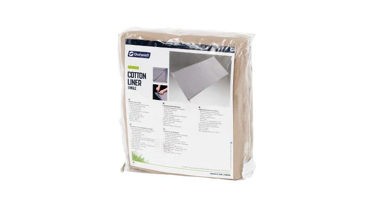 Outwell Cotton Sleeping Bag Liner Single - Image 3