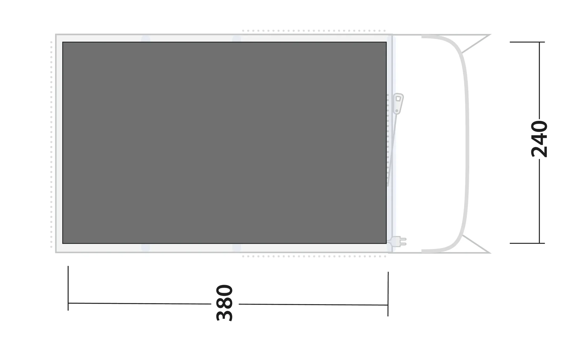 Outwell Monterey 4 Air Tent Footprint - Image 2