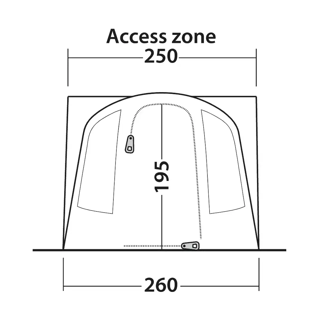 Outwell Santa Monica AIR Campervan Driveaway Awning - Image 10
