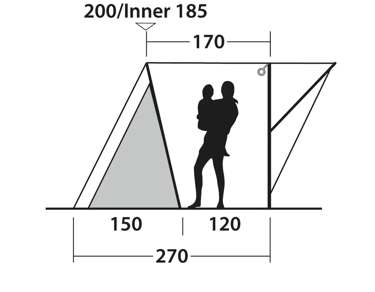 Outwell Sky 2 Poled Tent - Image 10
