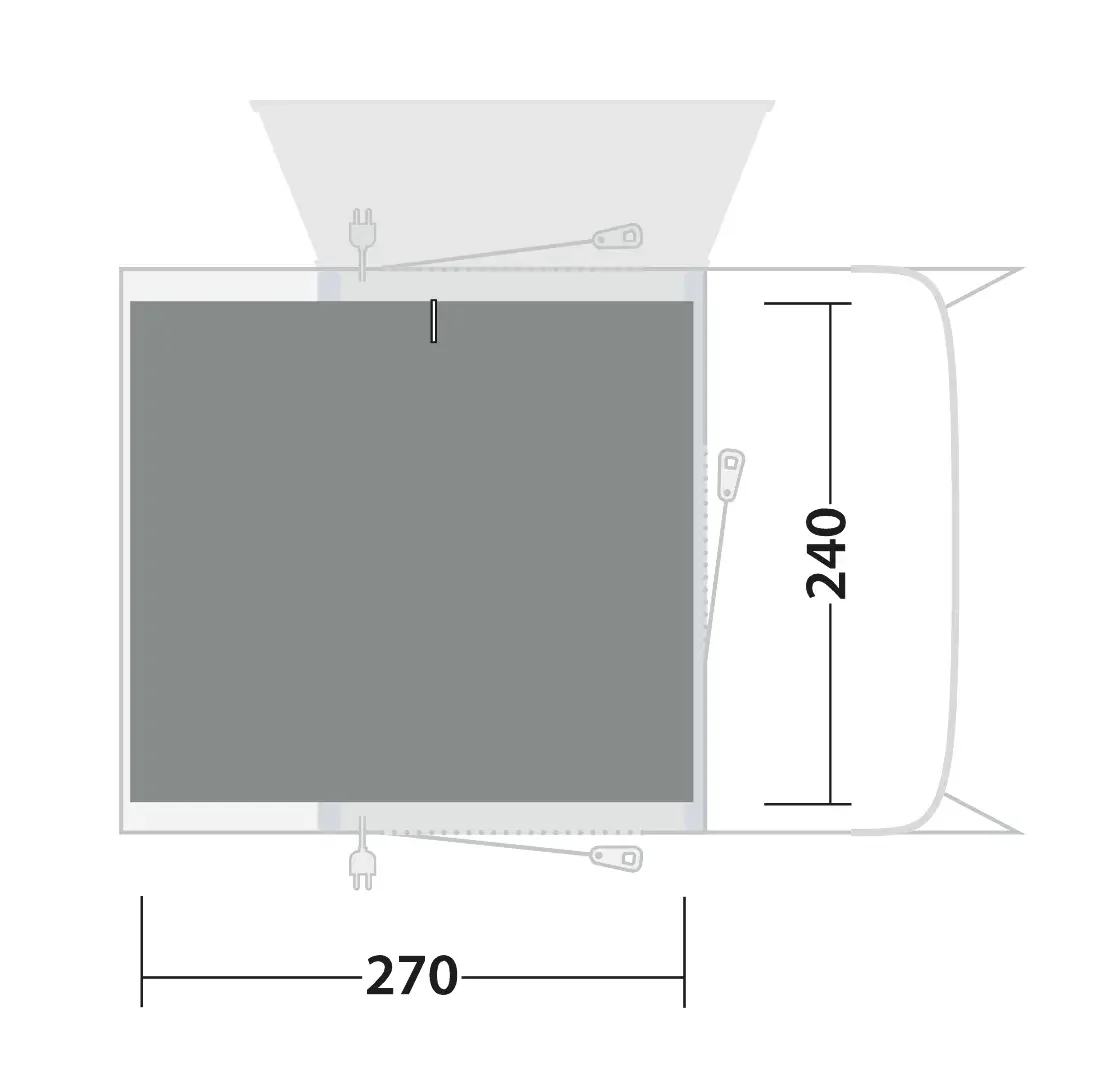 Outwell Talladega Air Driveaway Carpet - Image 2