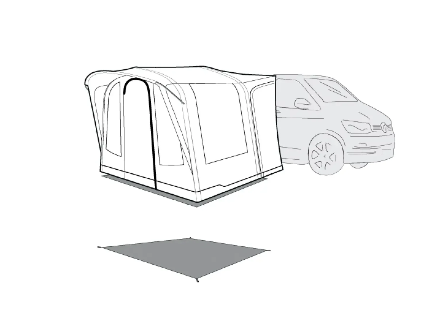 Outwell Talladega Air Driveaway Footprint - Image 3