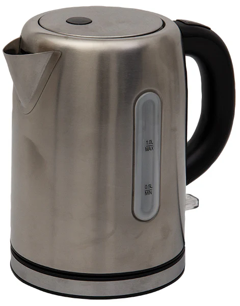 Quest 1L Stainless Steel Low Wattage Mains Electric Kettle