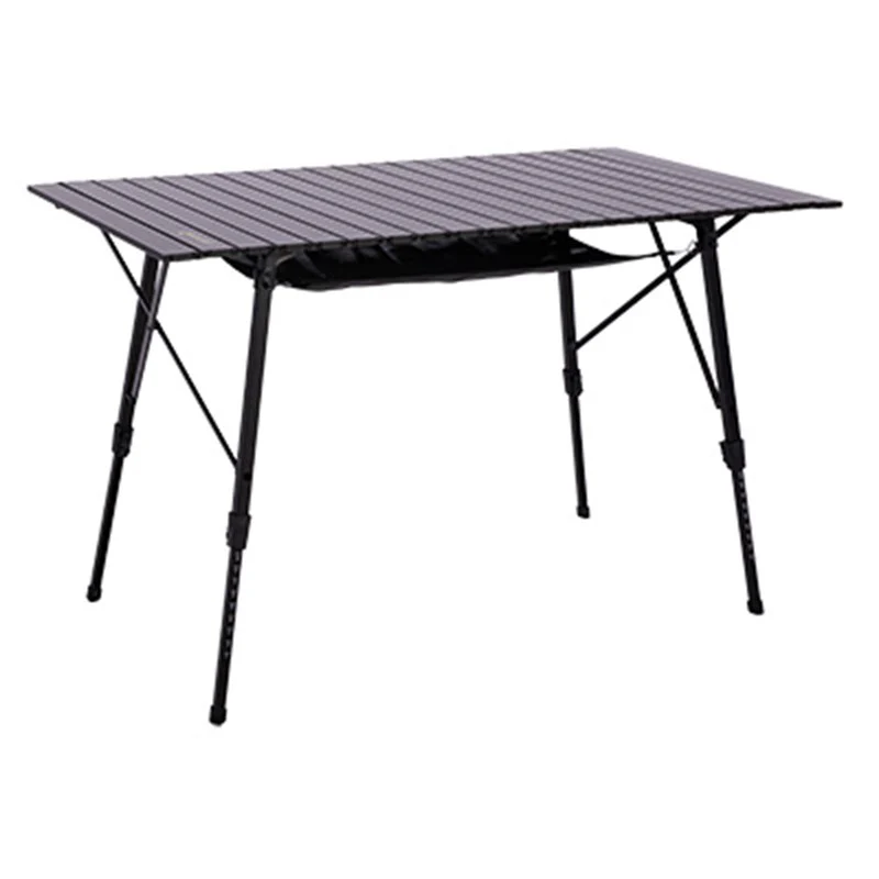 Quest Colliford Slatted Lightweight Camping Table Black