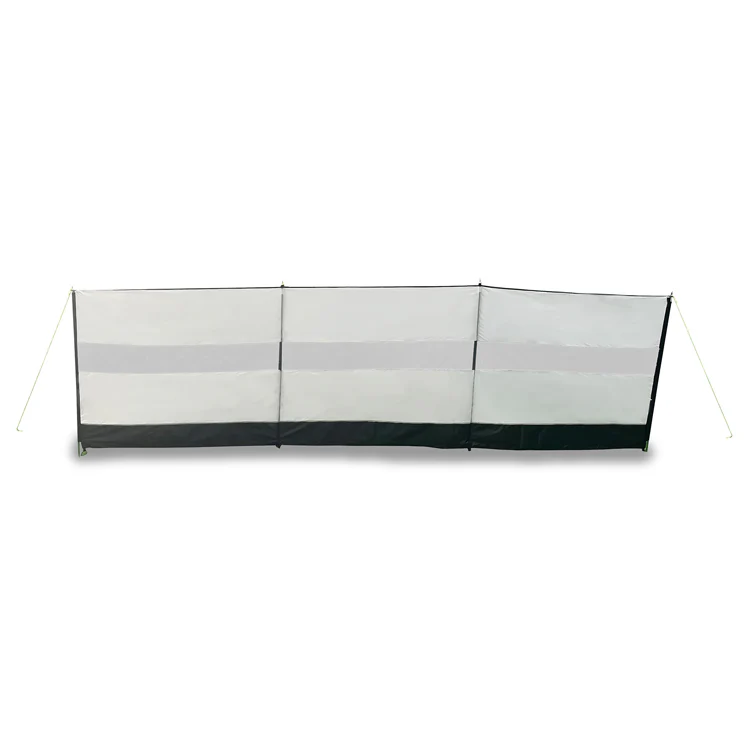 Quest Falcon 500 Poled Windbreak 3 Panel Grey