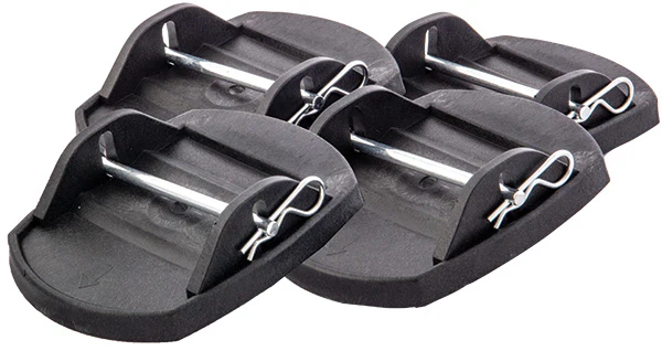 Quest Caravan Jack Pads with Metal Pin x 4
