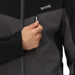 Regatta Birchdale Men's Waterproof Jacket | Dark Grey Black - Image 3
