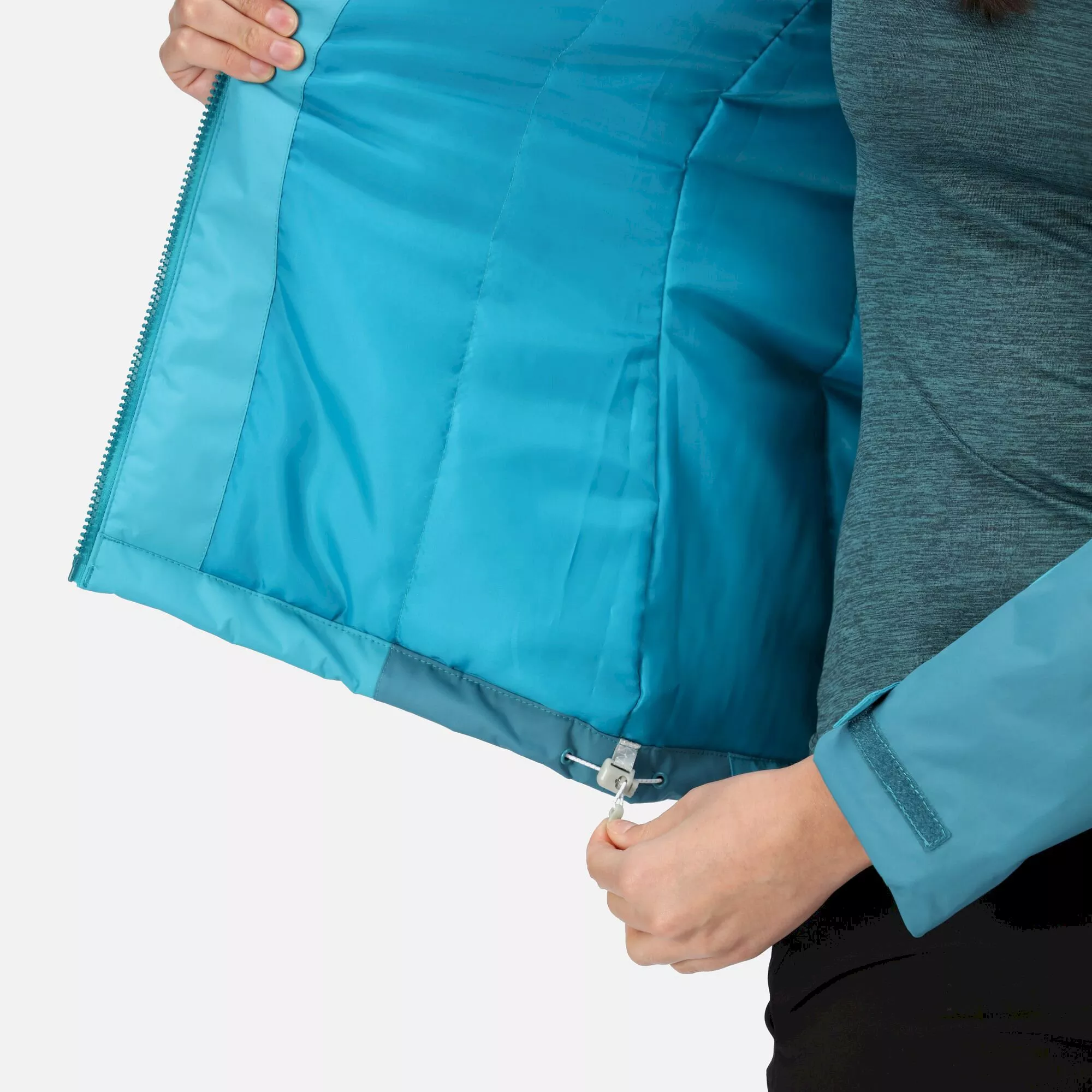 Regatta Ladies Winter Calderdale Waterproof Jacket | Pagoda Blue Dragonfly - Image 9