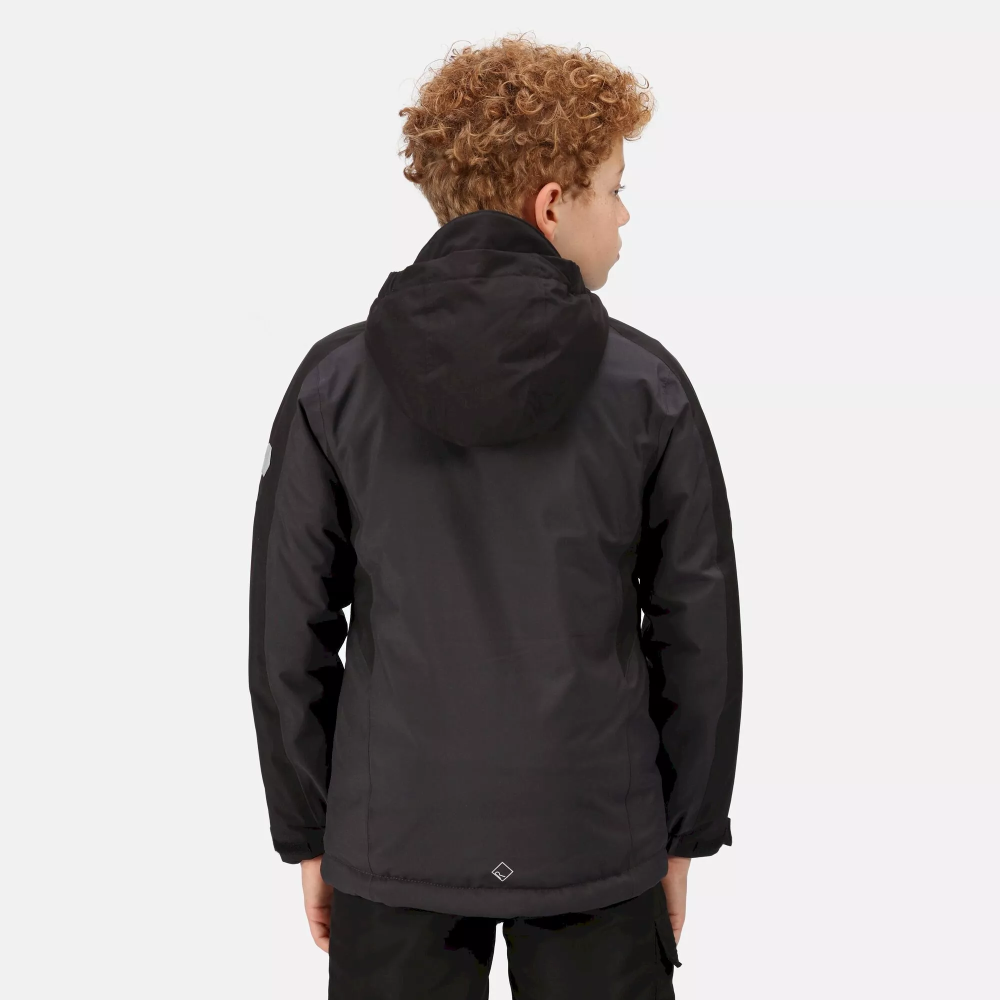 Regatta Highton II Junior Padded Jacket Black/Ash - Image 2