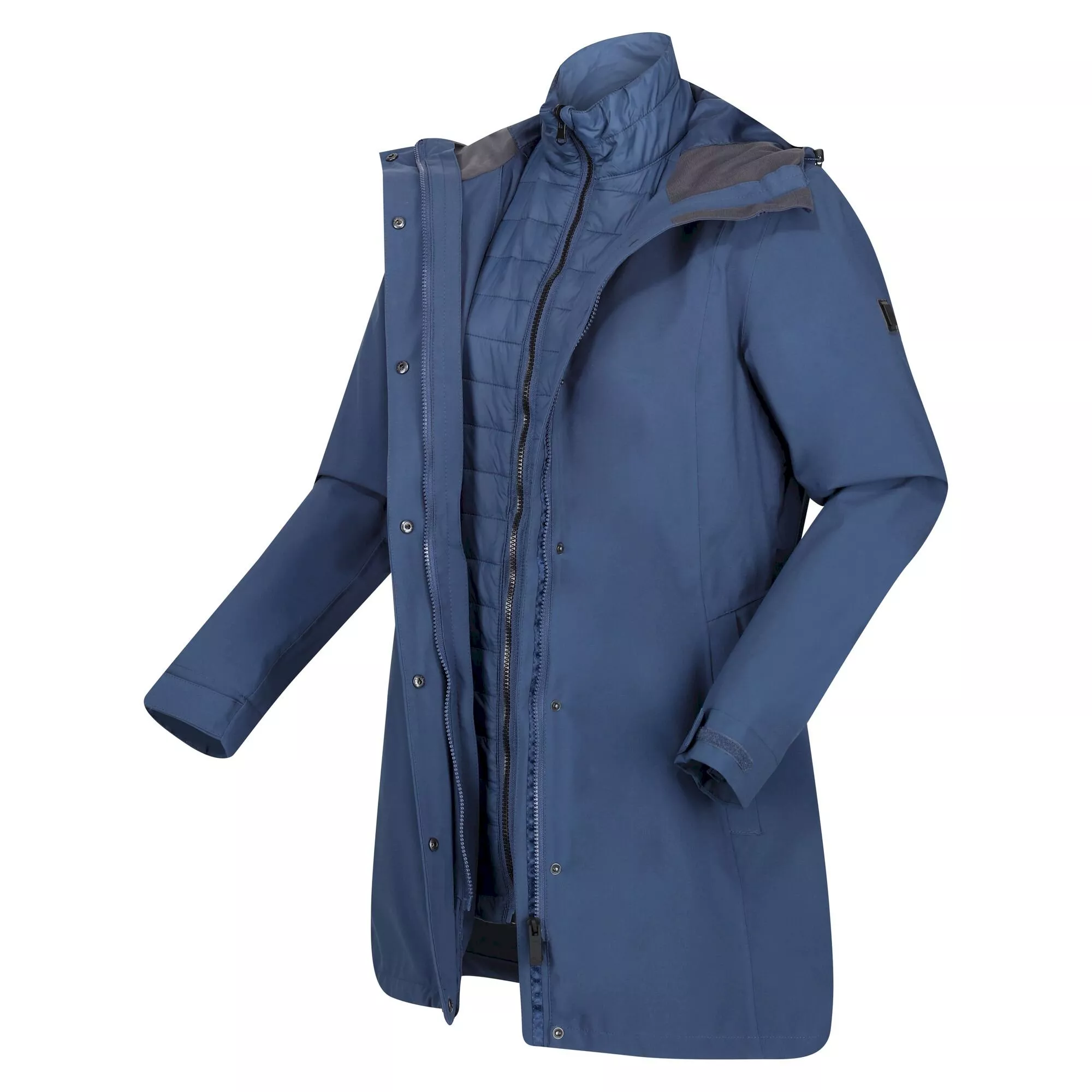 Regatta Ladies Denbury III Waterproof Jacket 3 in 1 |Dark Denim - Image 3