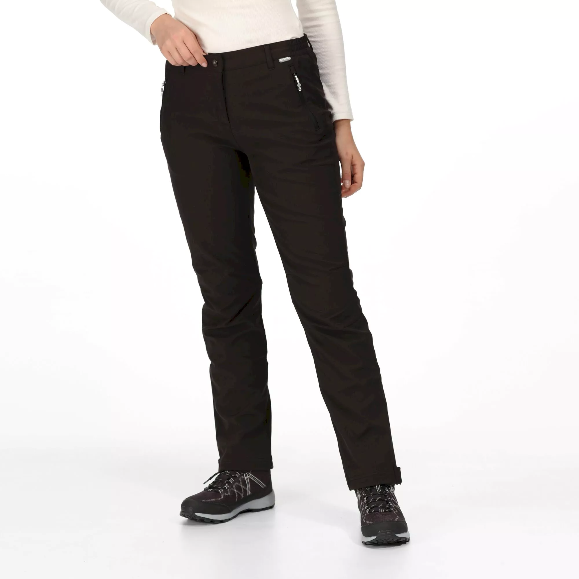 Regatta Ladies Geo Soft Shell II Walking Trousers Black - Image 3