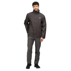 Regatta Matt Men's Waterproof Jacket  Ash Black - Image 2