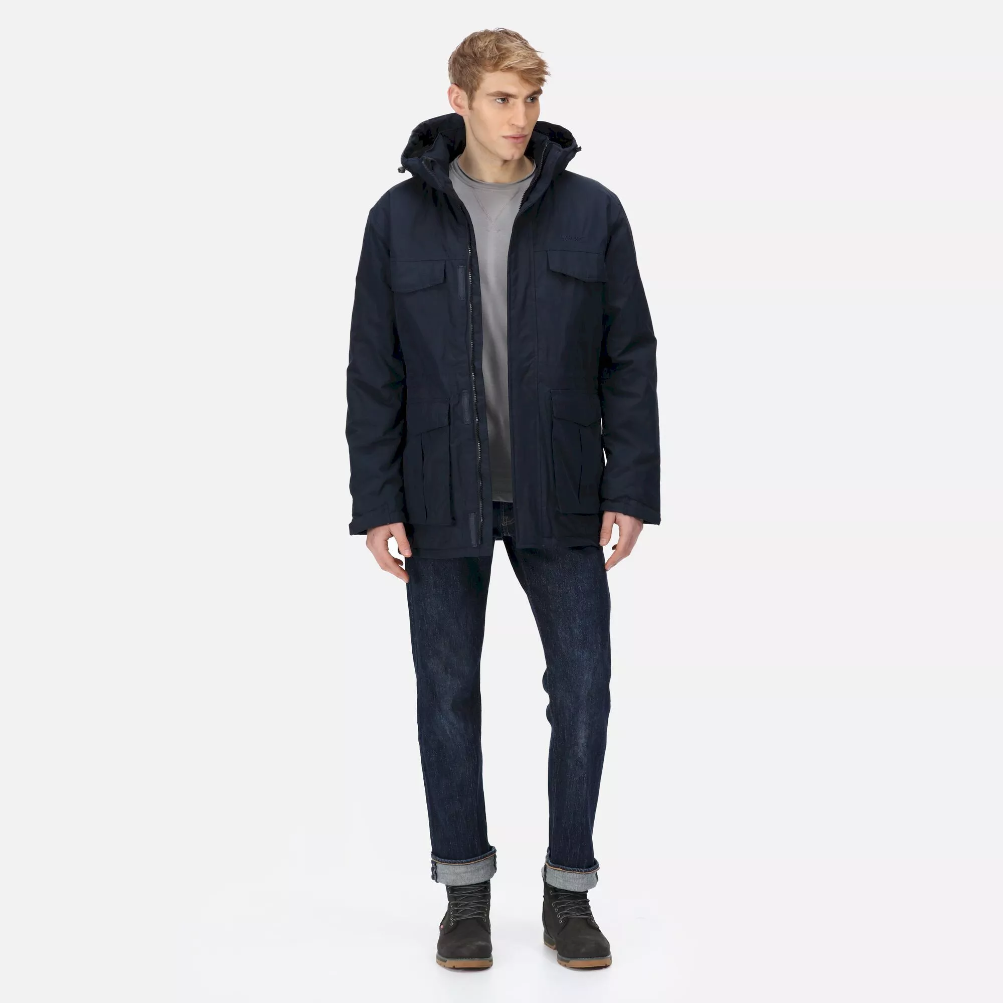 Regatta Men's Palben Waterproof Jacket Navy - Image 4