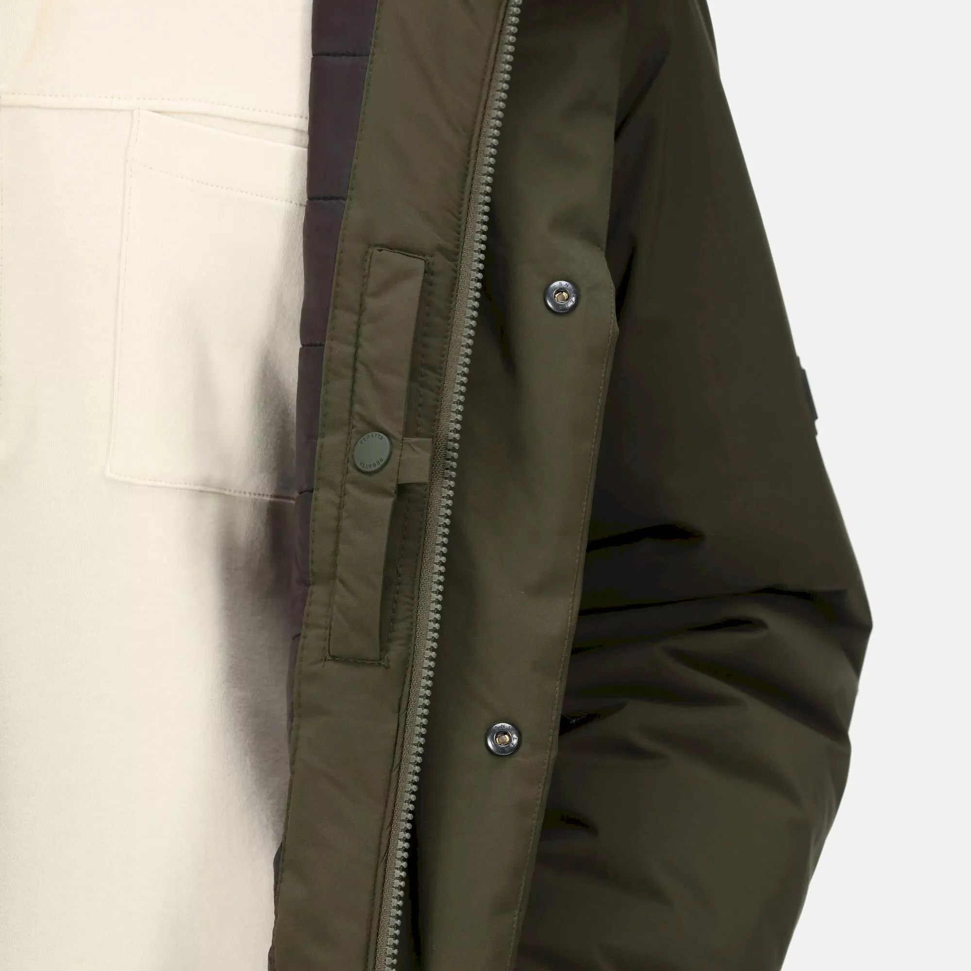 Regatta Men's Raylan Waterproof Jacket Dark Khaki - Image 5