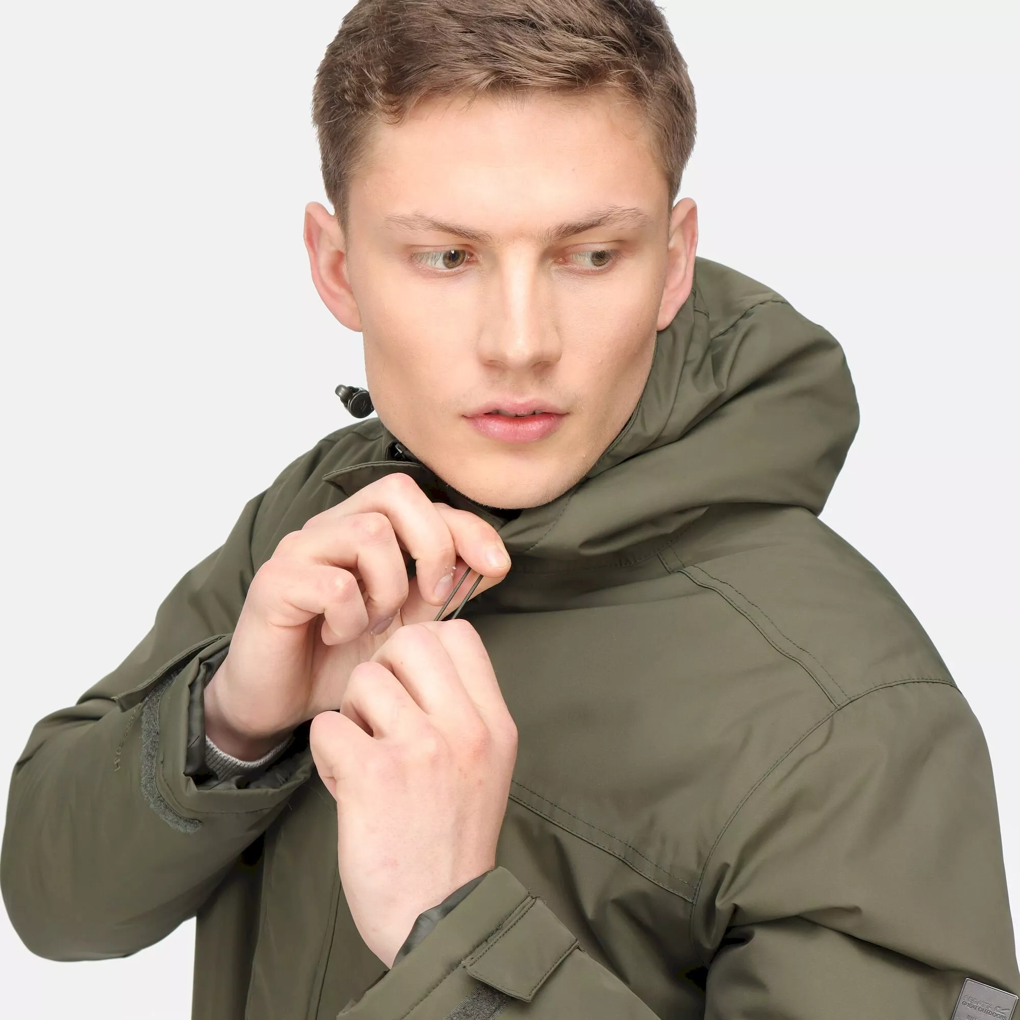 Regatta Men's Sterlings IV Waterproof Insulated Jacket Dark Khaki - Image 5