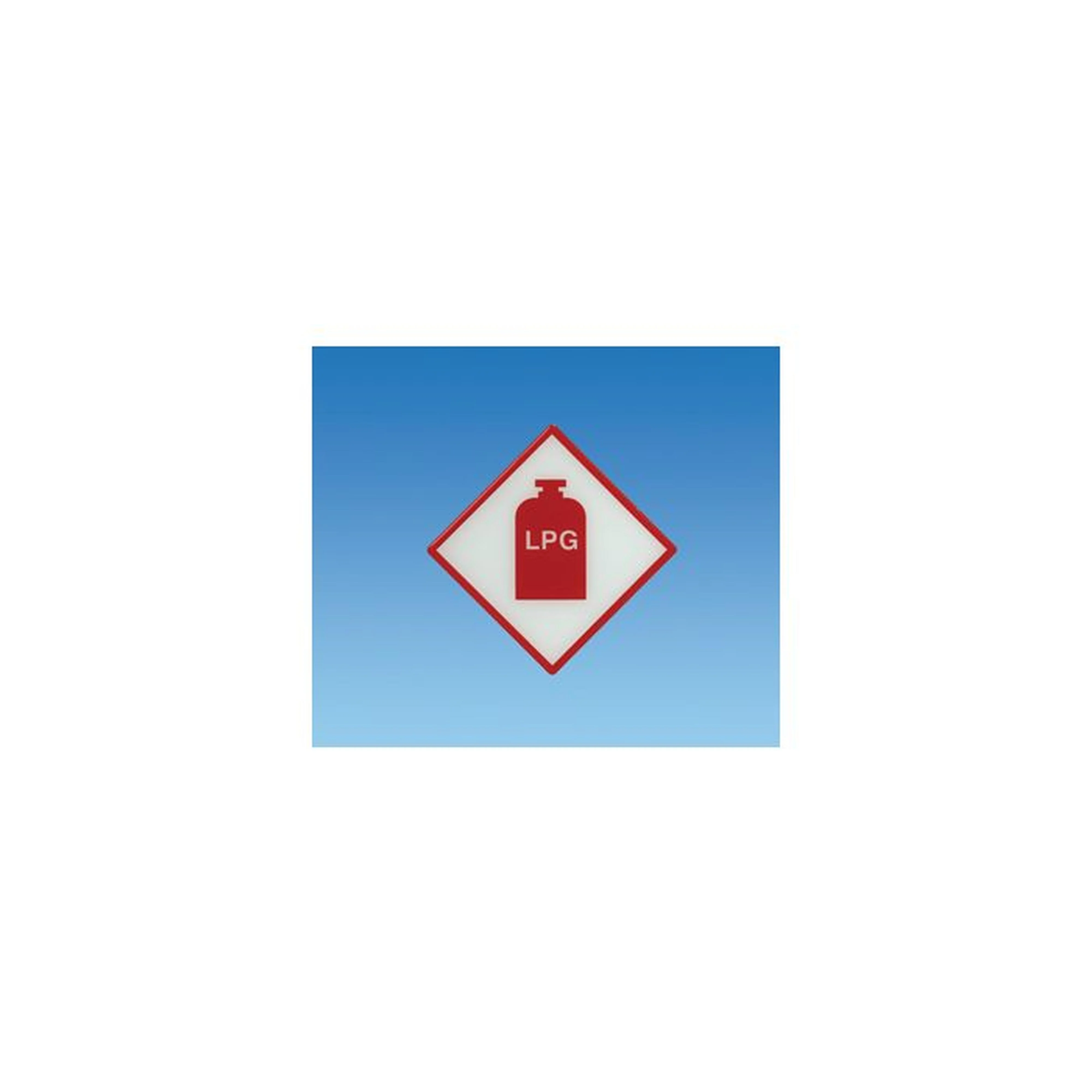 Self Adhesive Tufflex LPG Sign