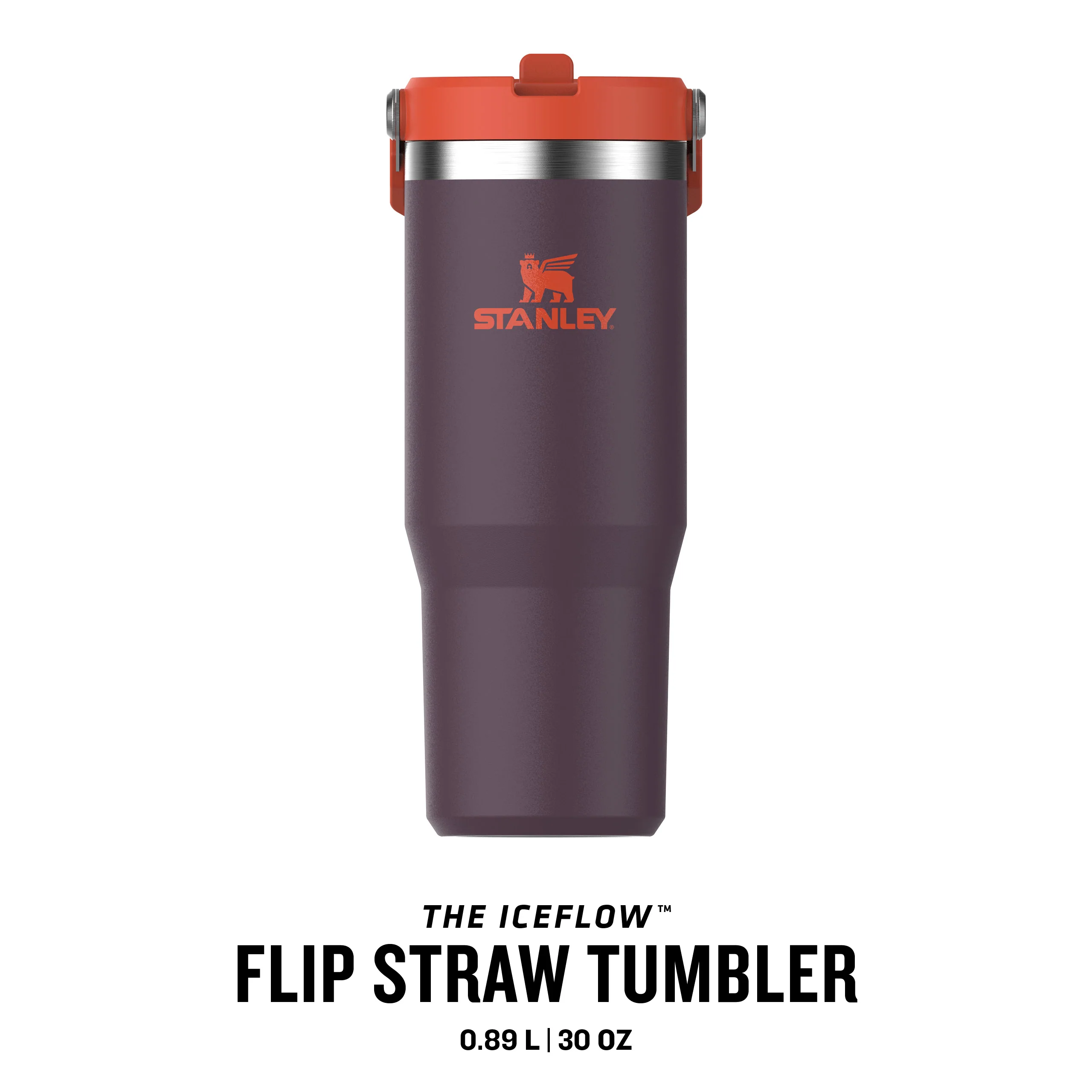 Stanley IceFlow Flip Straw Tumbler 0.89L Plum - Image 3