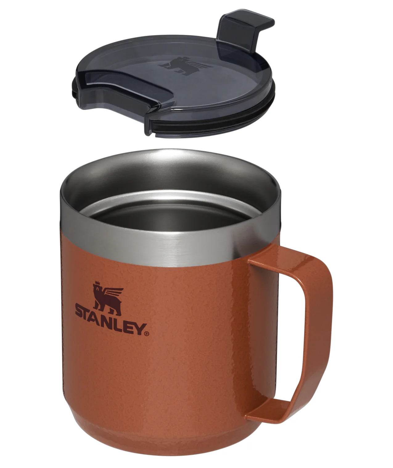 Stanley Legendary Stay Hot Camp Mug 0.35L Hammertone Clay - Image 4