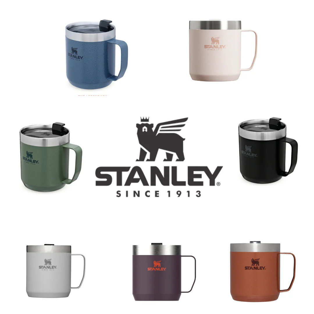 Stanley Legendary Stay Hot Camp Mug 0.35L Hammertone Clay - Image 5