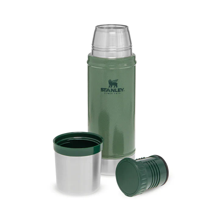 Stanley Flask Classic Vacuum Bottle 0.47L Hammertone Green - Image 4