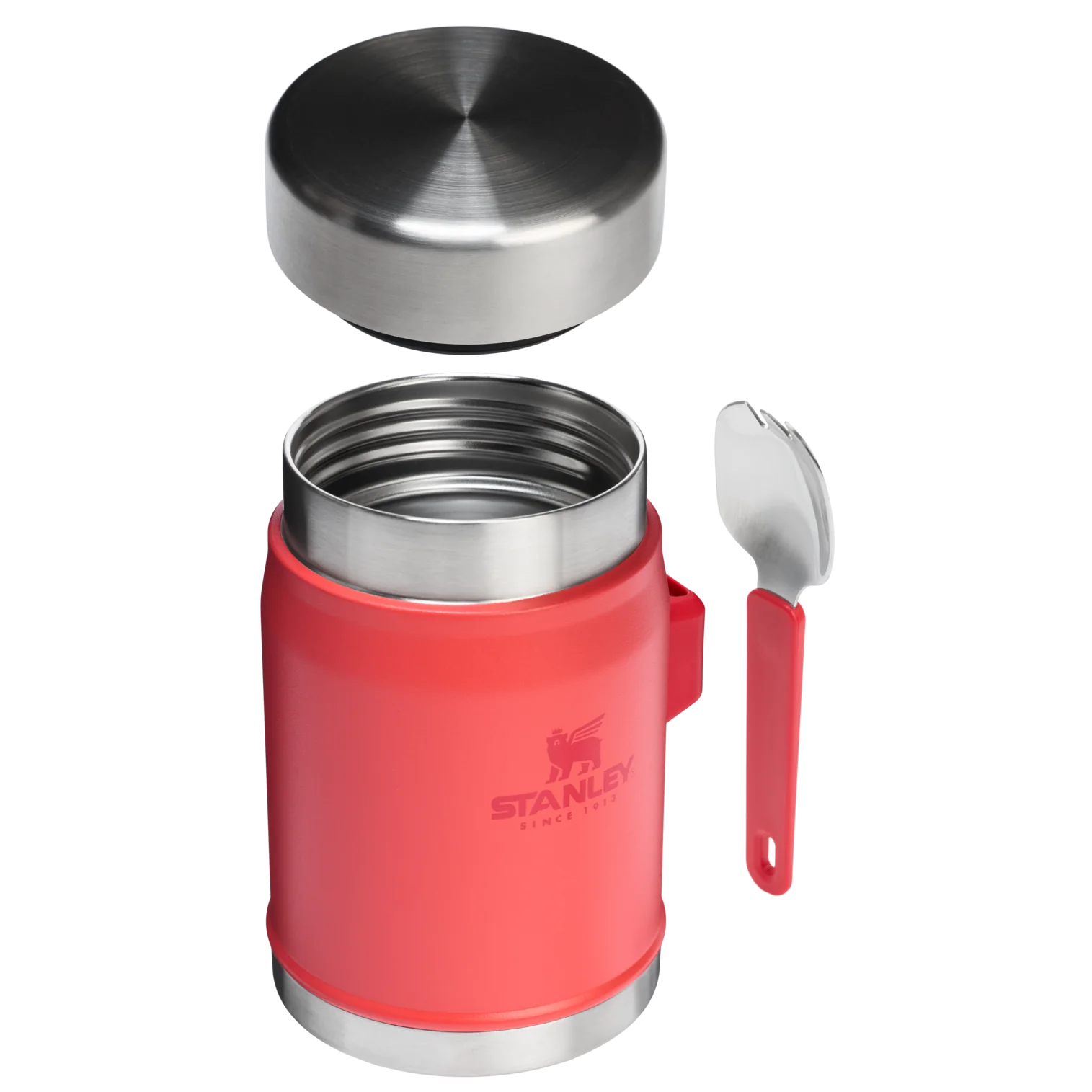 Stanley Legendary Food Jar & Spork 0.4L Hot Coral - Image 3