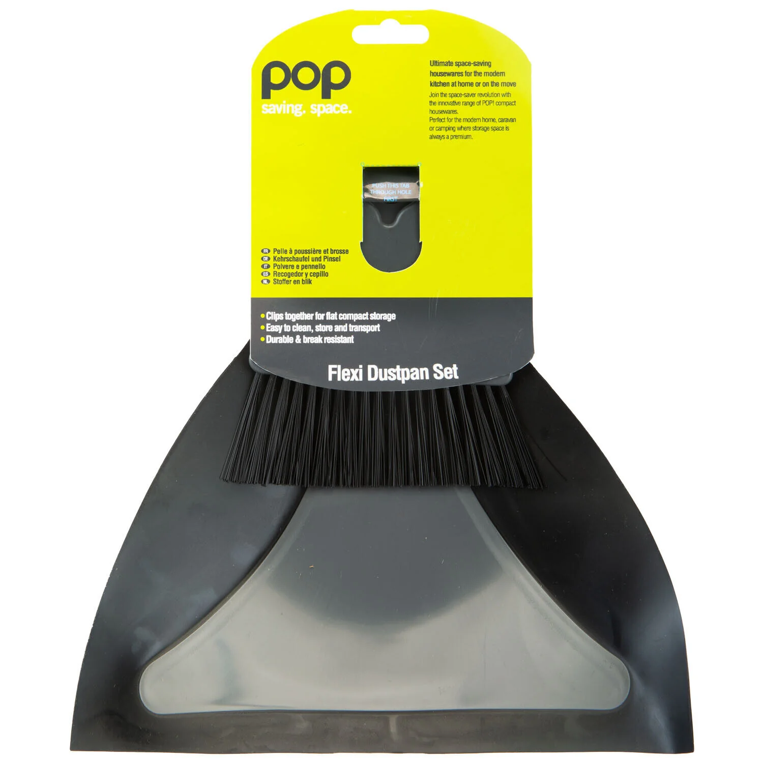 Summit Pop Flexi Dustpan & Brush Set - Image 2
