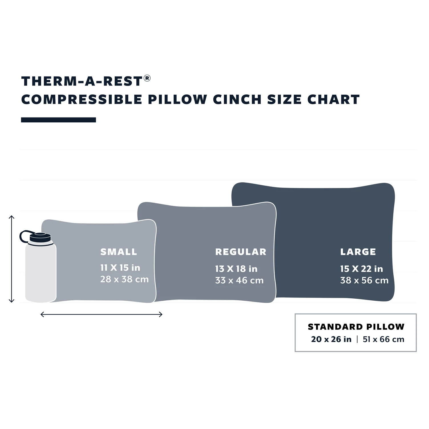 Thermarest Compressible Pillow Cinch Large Stargazer Blue - Image 4