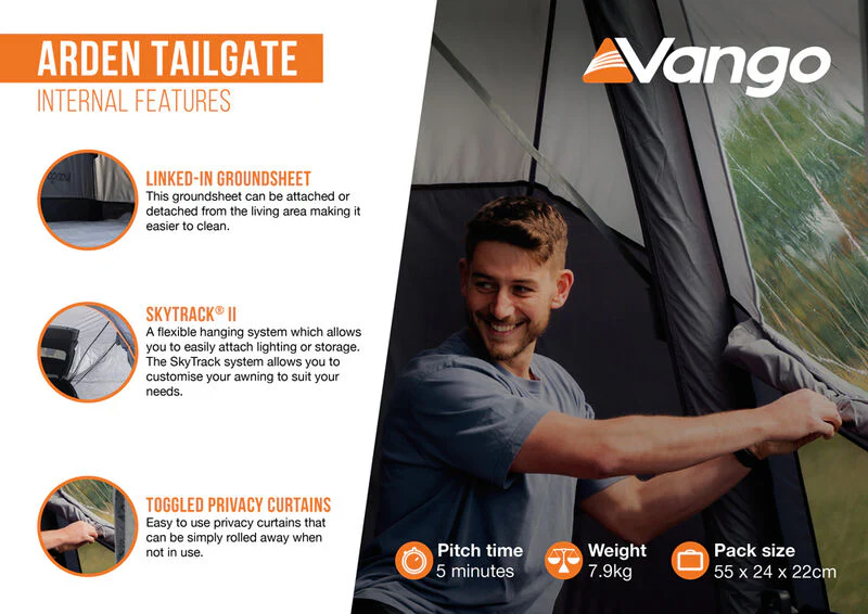 Vango Arden Campervan Tailgate Awning - Image 14