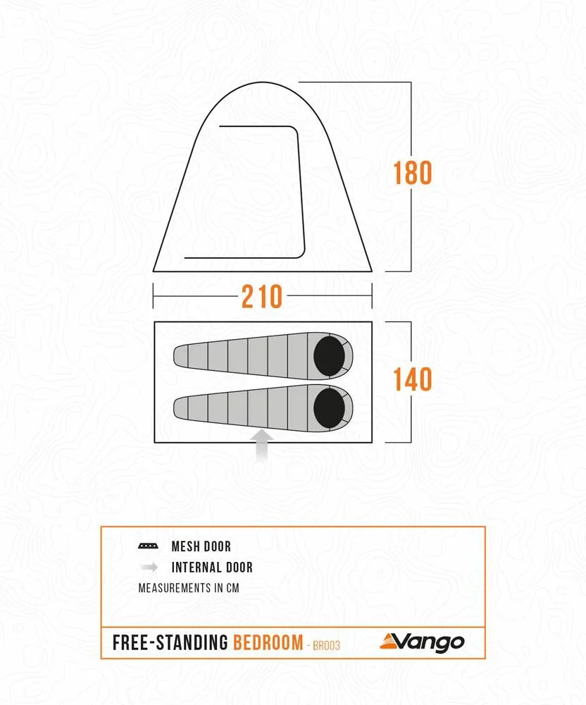 Vango BR003 Free Standing Bedroom Inner Tent - Image 3