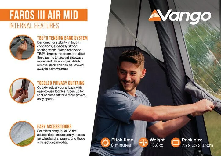 Vango Faros III AIR Mid Driveaway Awning - Image 4