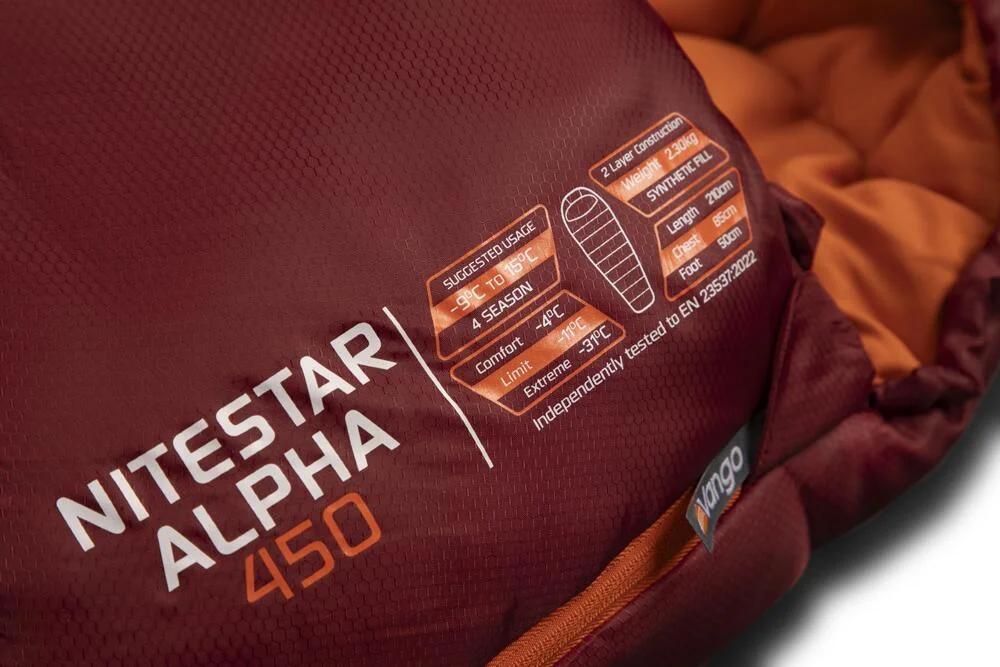 Vango Nitestar Alpha 450 Mummy Sleeping Bag - Image 4