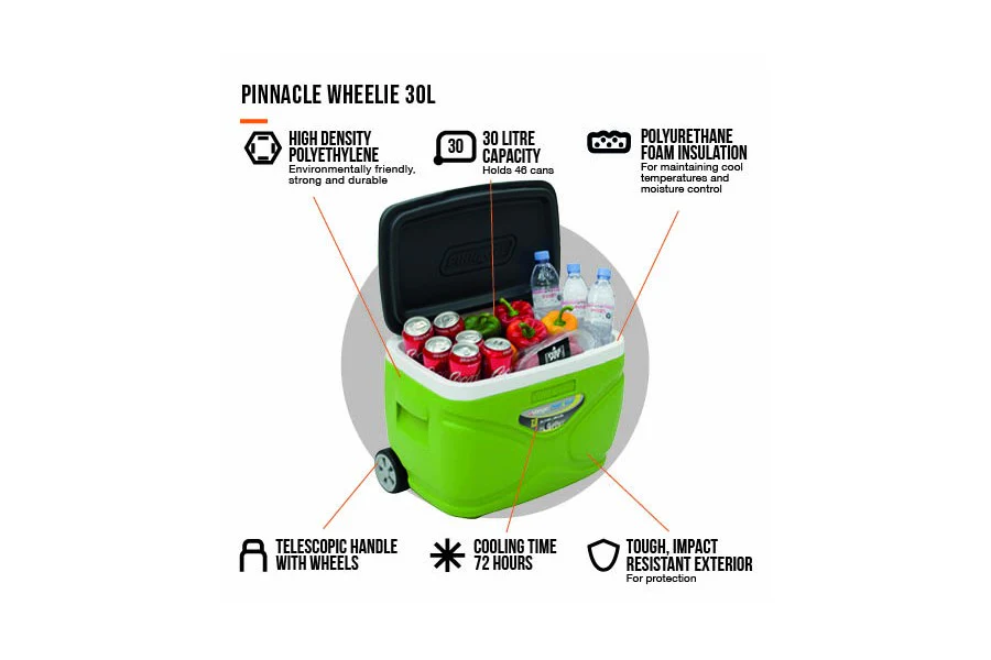 Vango Pinnacle Wheelie 30L Cool Box - Image 3