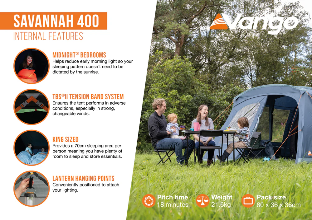 Vango Savannah 400 Poled Tent Package - Image 10